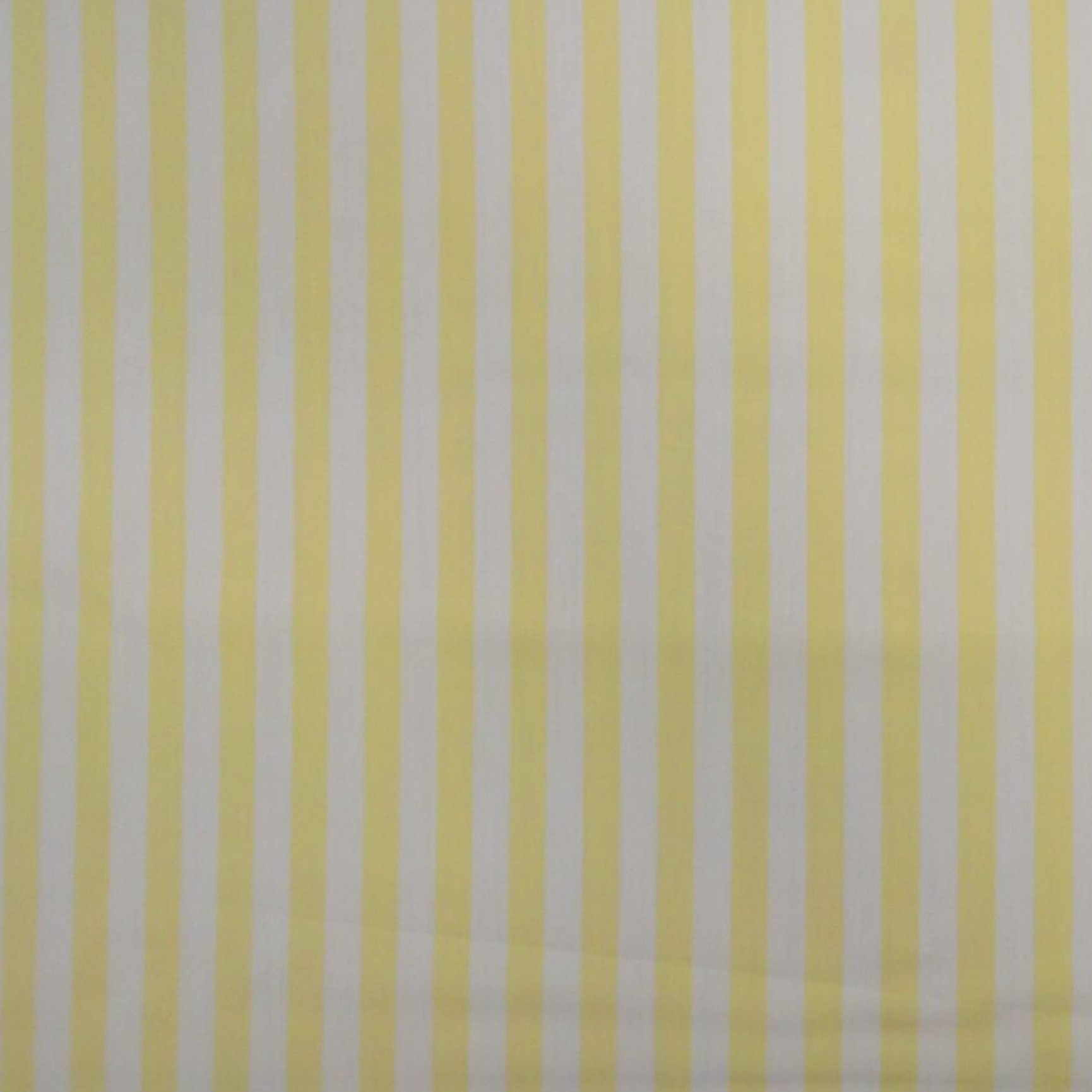 Designer Deadstock Lemon Yellow and White Stripe Fine Cotton Shirting, 1/4 yard