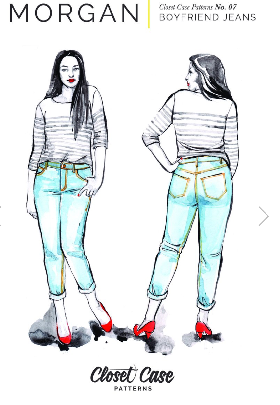 Closet Case Patterns, Morgan Boyfriend Jean Pattern - Lakes Makerie - Minneapolis, MN