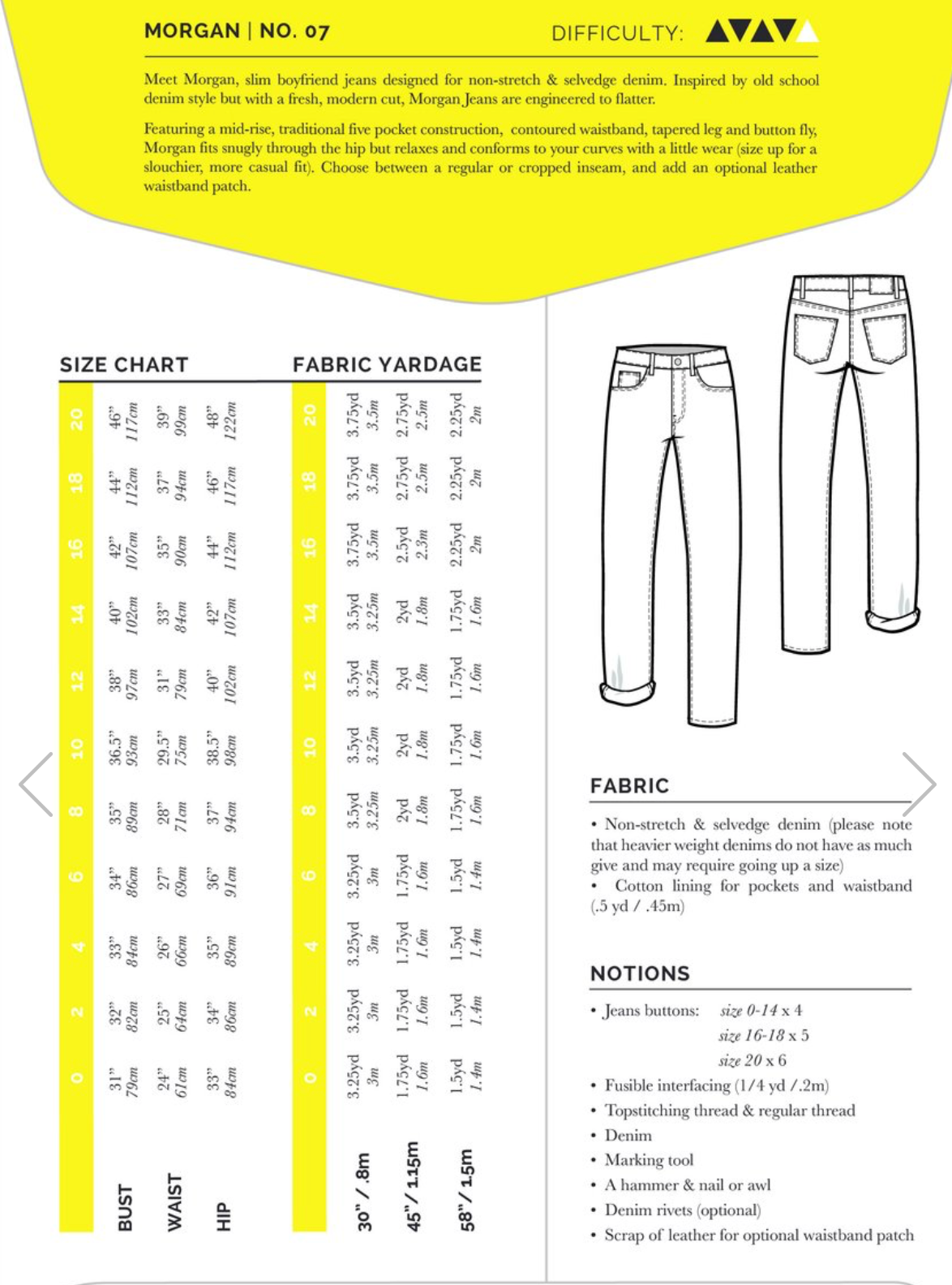 Closet Case Patterns, Morgan Boyfriend Jean Pattern - Lakes Makerie - Minneapolis, MN