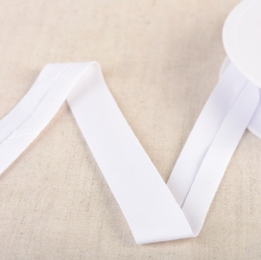 Organic Cotton Bias Binding, 20mm (0.8 inches) Wide