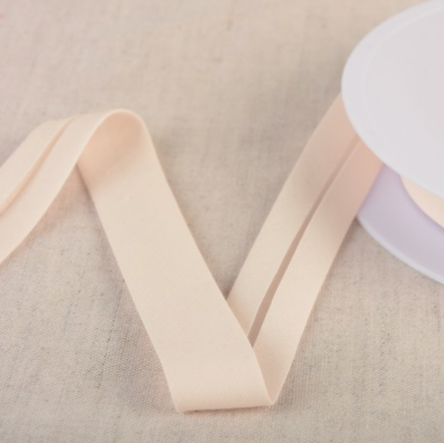 Organic Cotton Bias Binding, 20mm (0.8 inches) Wide