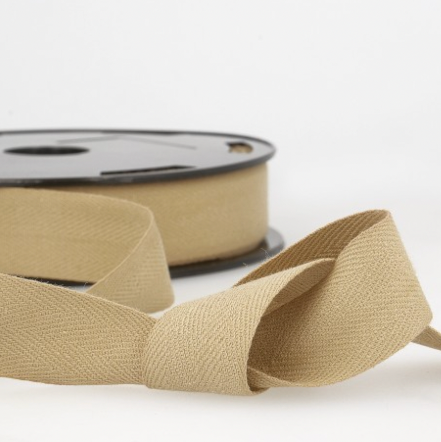 Twill tape, 5/8" Cotton, multiple colorways, per yard