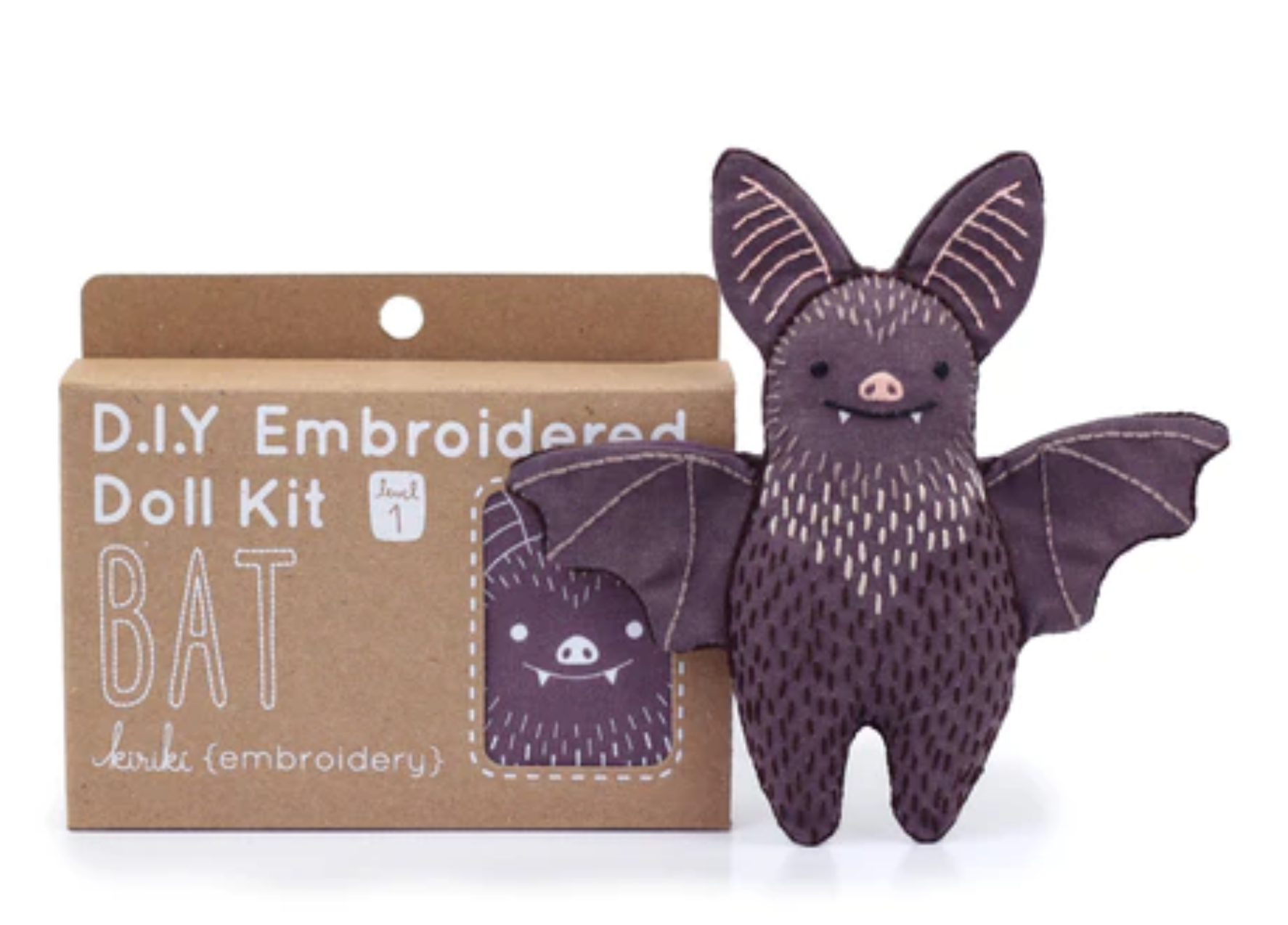 Kiriki D.I.Y Embroidered Doll Kits, various animals