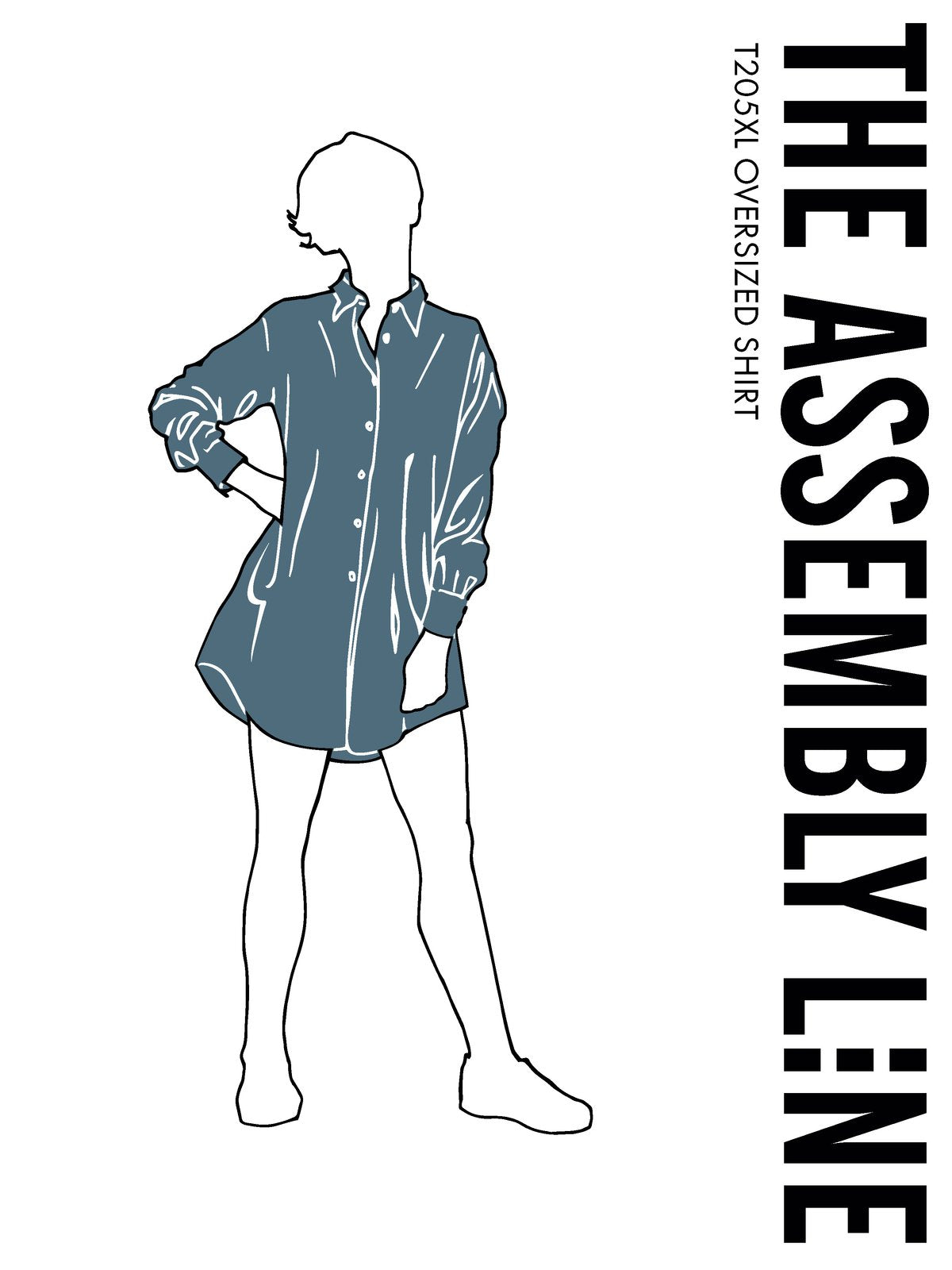 Assembly Line Oversized Shirt Pattern, Sweden