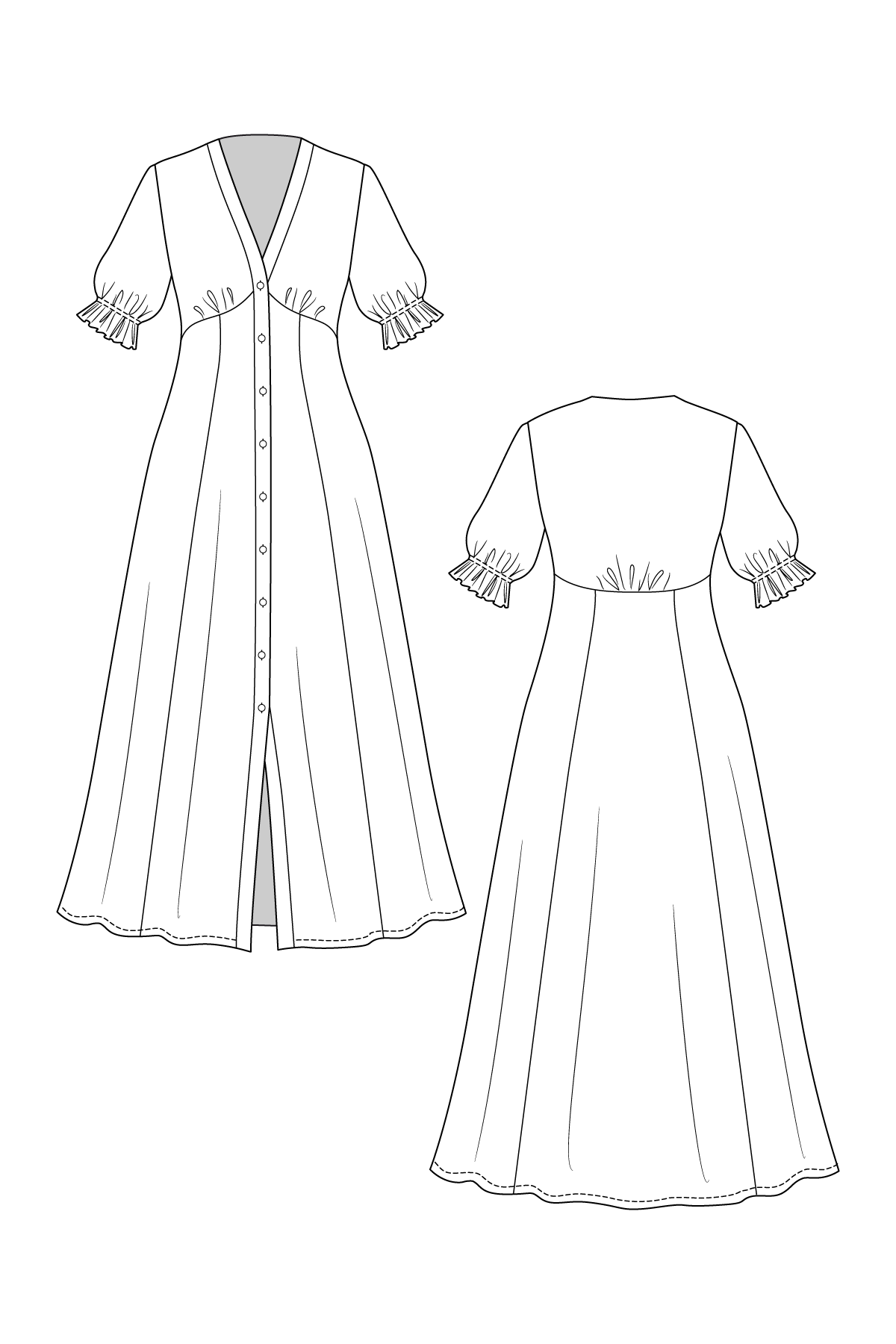 Named Clothing, Taika Dress, Digital PDF Pattern
