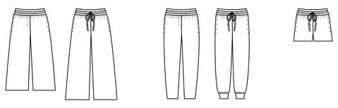 Papercut, Tula Pants Pattern, two size ranges