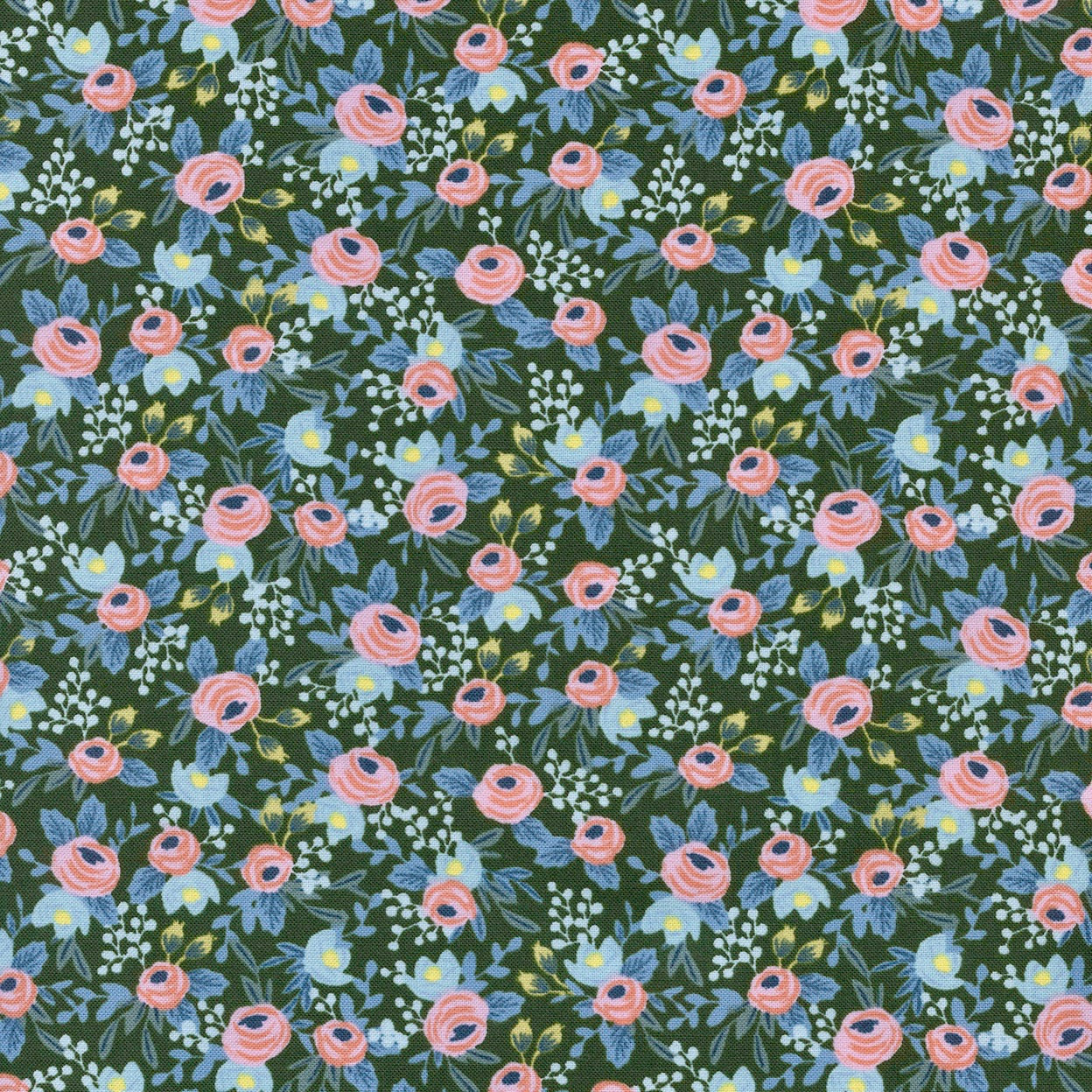 Rifle Paper Co. Menagerie - Rosa - Hunter Fabric, 1/2 yard - Lakes Makerie - Minneapolis, MN
