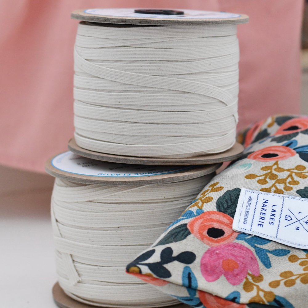 Elastic, natural cotton, one yard - Lakes Makerie - Minneapolis, MN