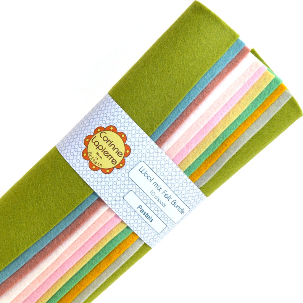 Wool Felt Bundle, multiple colorways