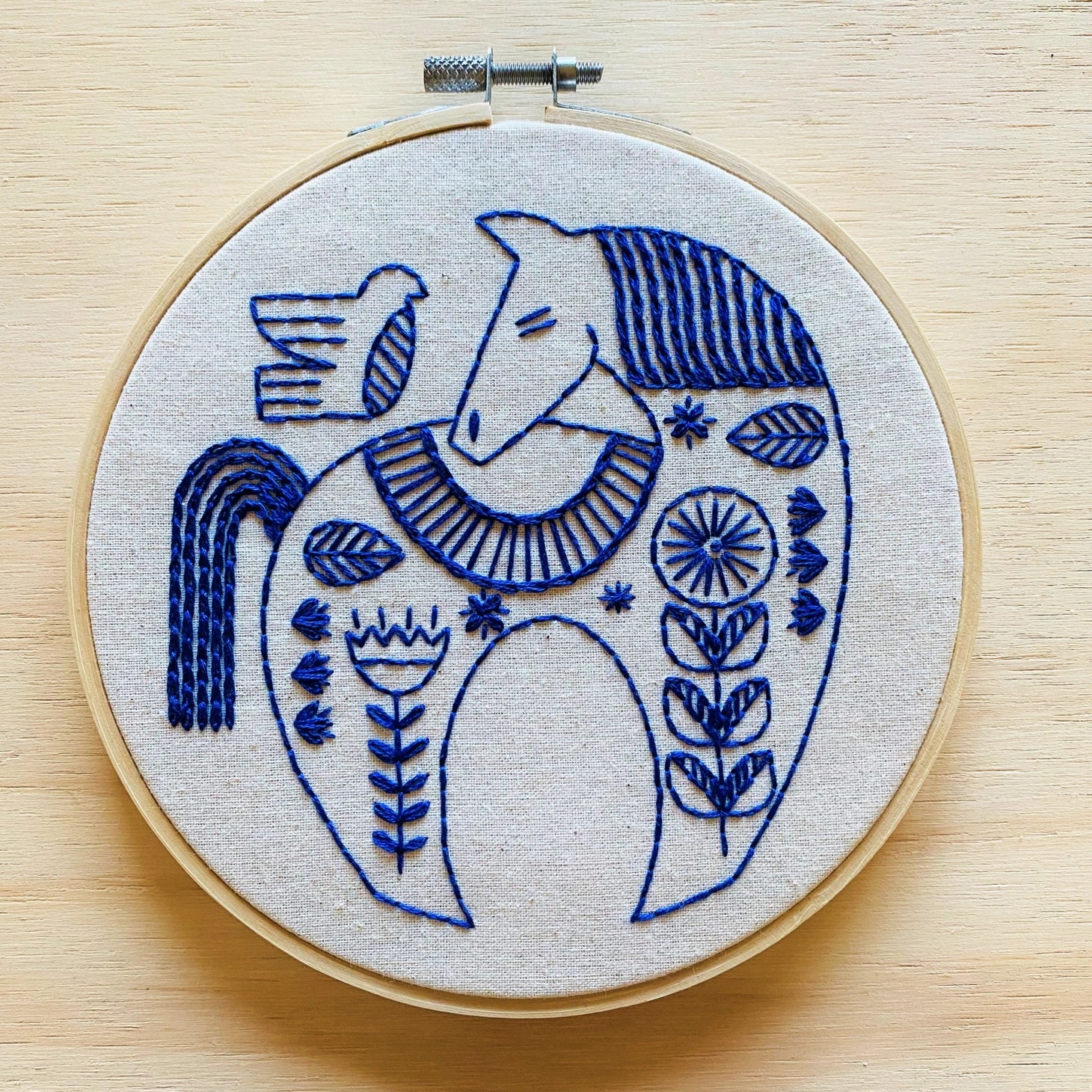 Hook Line and Tinker Embroidery Kits, Hygge Horse, Reindeer or Dove