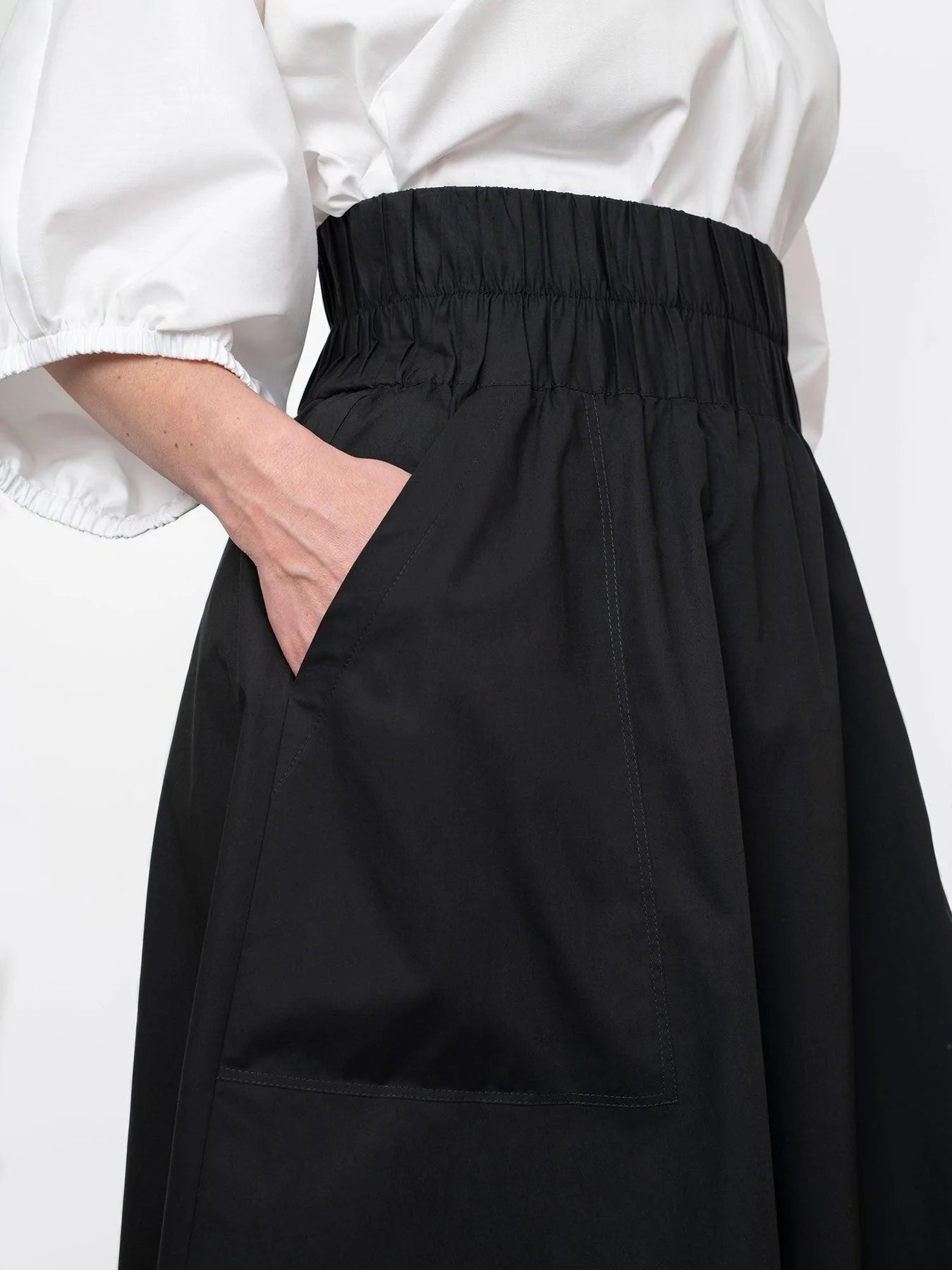 Assembly Line, Elastic Waist Maxi Skirt, Sweden, two size ranges