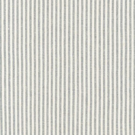 Robert Kaufman, Essex Yarn Dyed Classic Wovens, Striped Linen and Cotton Fabric, 1/2 yard, multiple color ways - Lakes Makerie - Minneapolis, MN