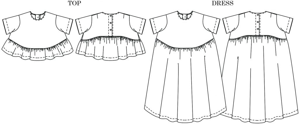 Merchant & Mills, The Florence Top or Dress PDF Pattern