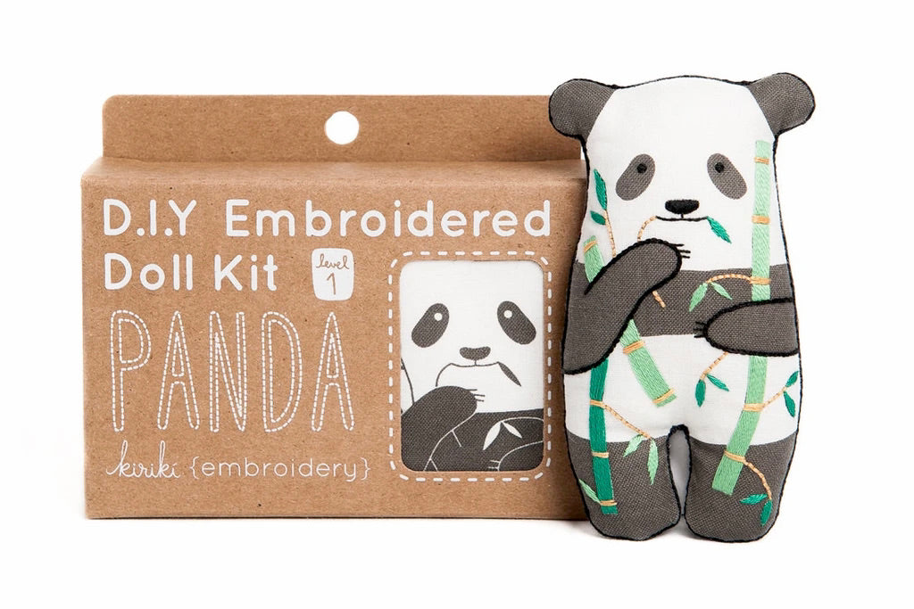 Kiriki D.I.Y Embroidered Doll Kits, various animals