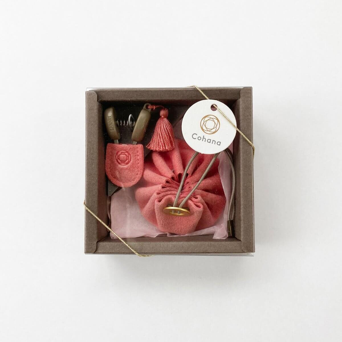 Cohana Mini Scissors with Leather Pouch