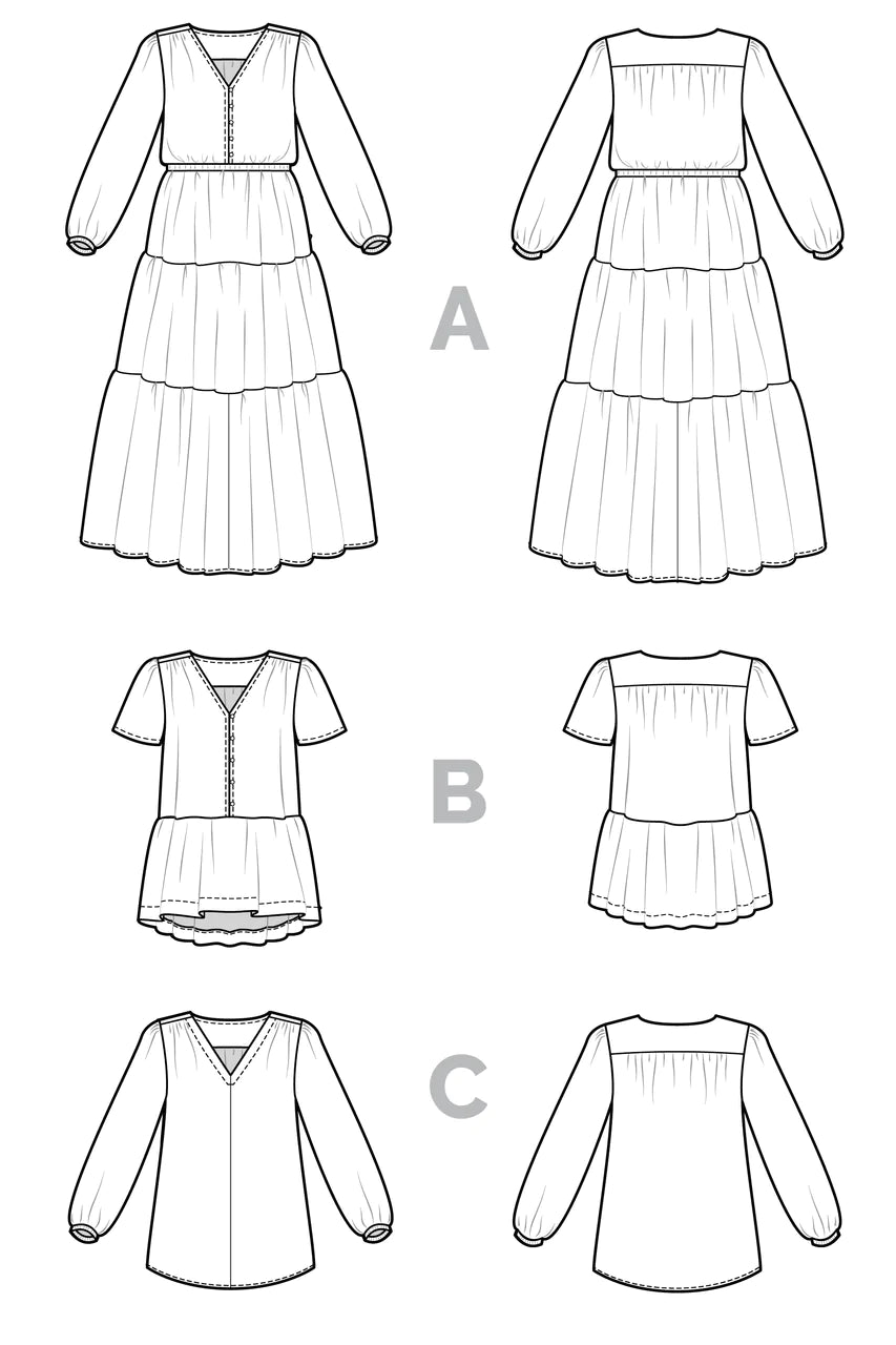 Closet Core Patterns, Nicks Dress & Blouse Pattern