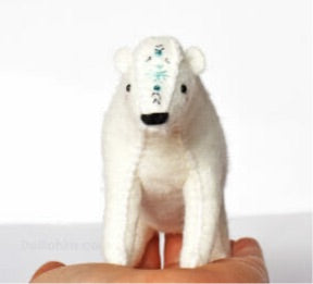 Felt Polar Bear Kit - DelilahIris Designs