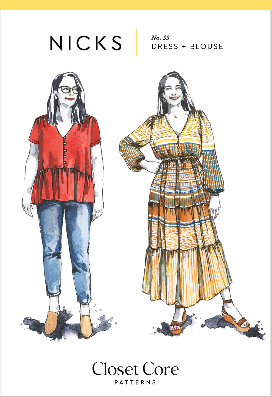 Closet Core Patterns, Nicks Dress & Blouse Pattern