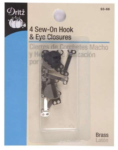Sew-On Hook & Eye Closures