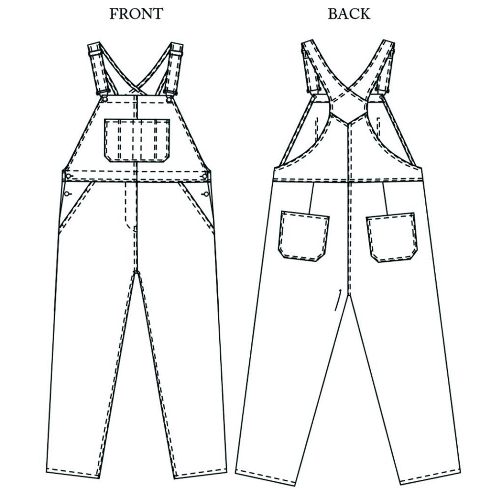 Merchant & Mills, The Harlene Dungarees PDF Pattern