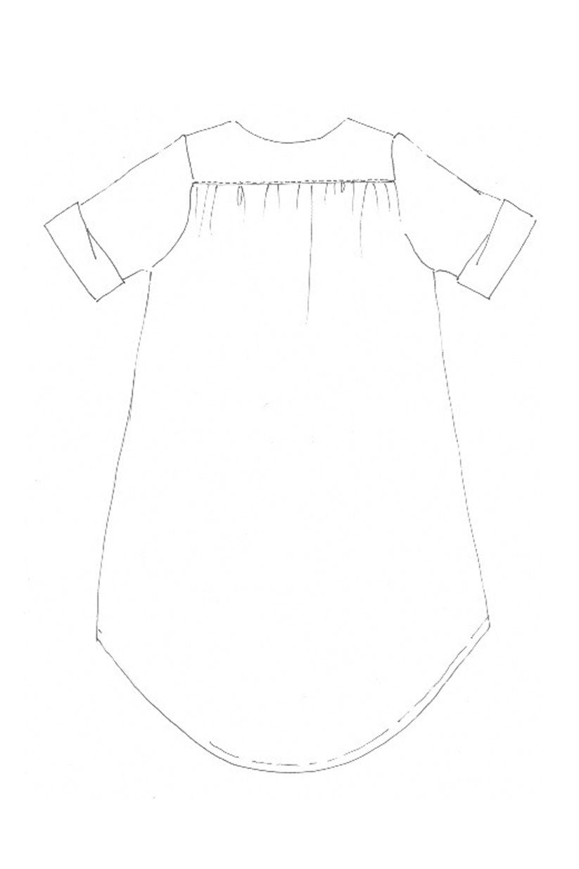 Merchant & Mills, The Dress Shirt Dress Sewing PDF Pattern, Two Size Ranges