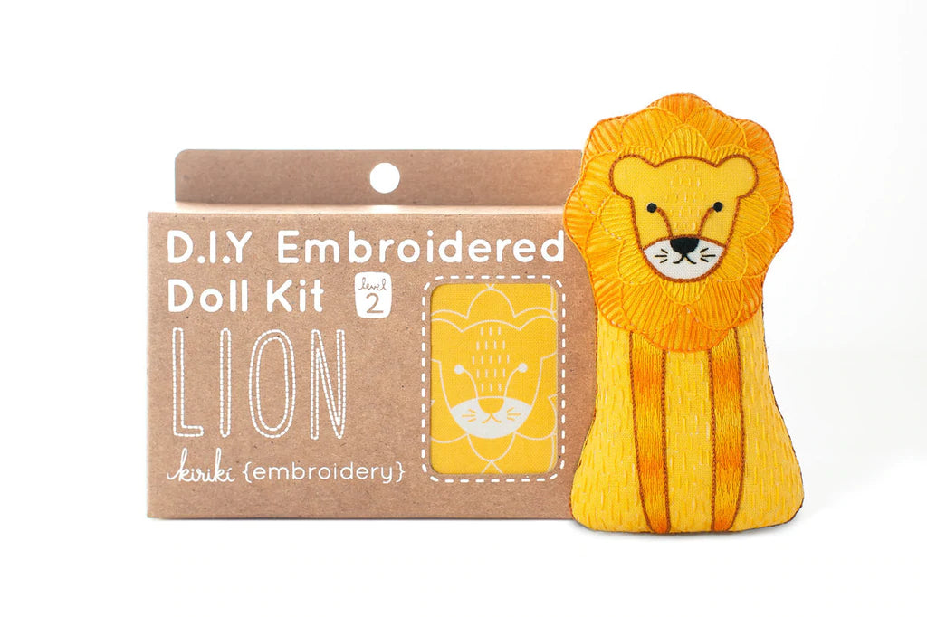 Kiriki D.I.Y Embroidered Doll Kits, various animals