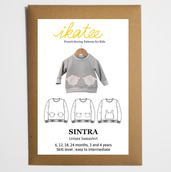 Ikatee (France), Sintra Sweatshirt Sewing Pattern - Baby/Child, 6M-4Y