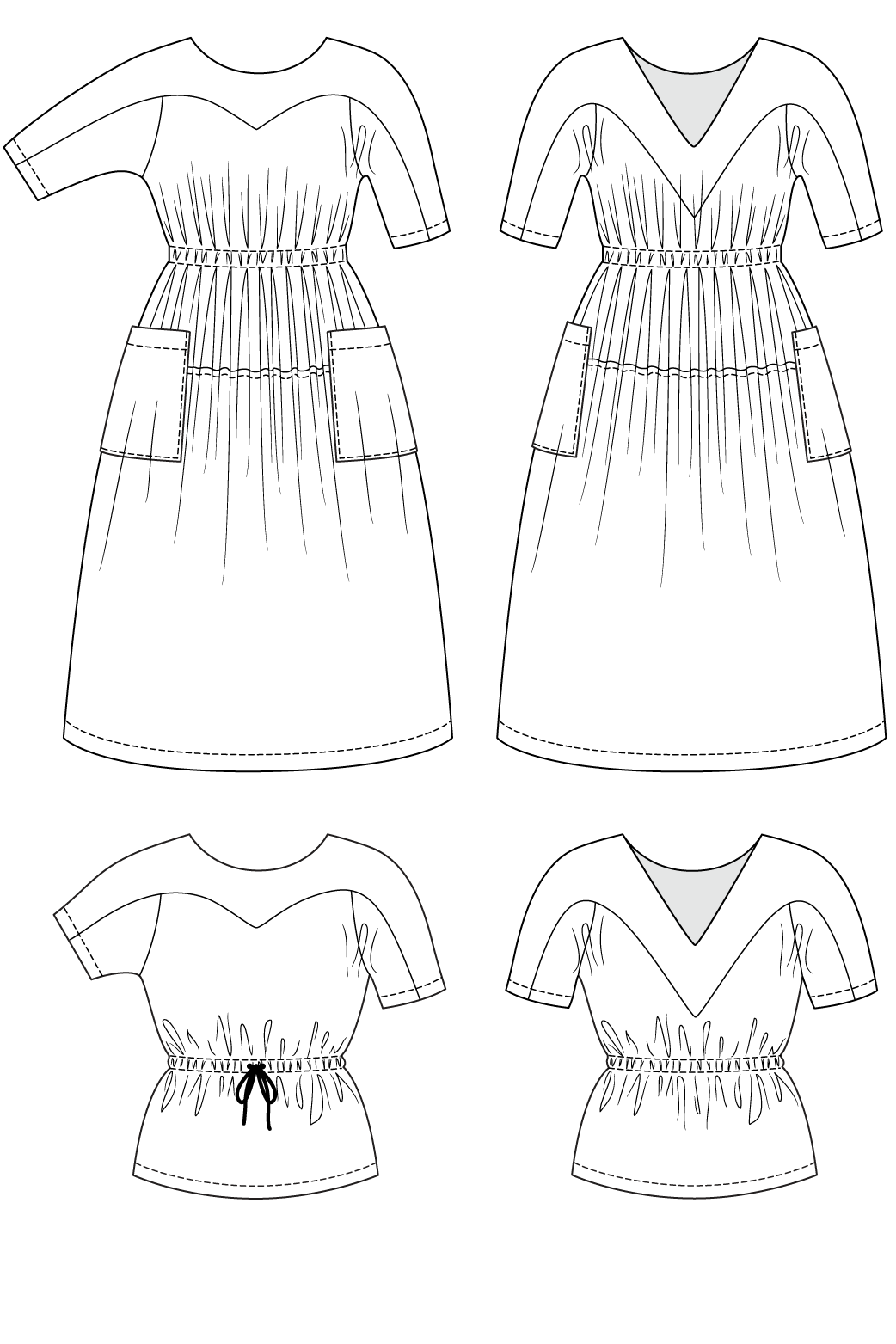 Named Clothing, Valo Dress & Top, Paper Pattern