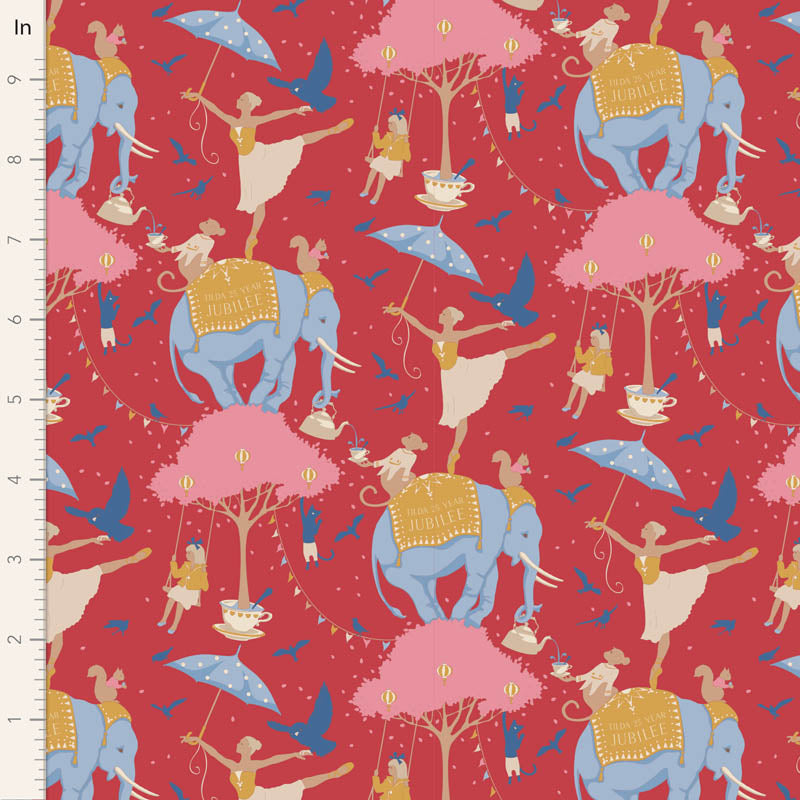 Tilda Jubilee, "Circus Life", Cotton Fabric, 1/4 yard