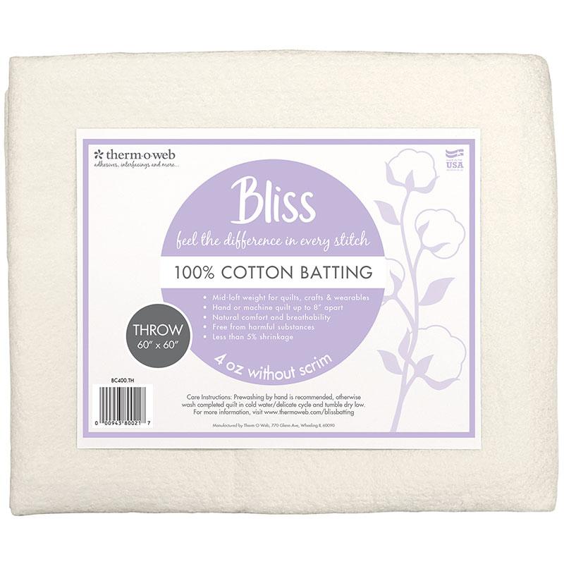 Cotton Batting, Bliss Collection, Assorted Sizes