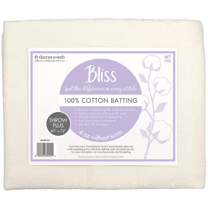 Cotton Batting, Bliss Collection, Assorted Sizes