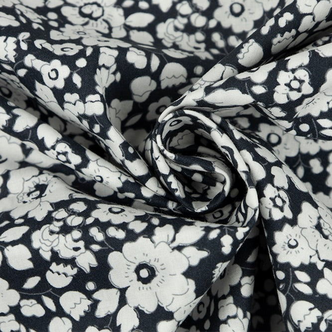 Floral Cotton Poplin, Multiple colorways,  1/4 yard