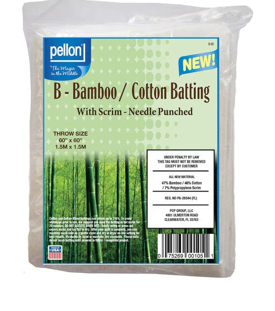 Bamboo Cotton Batting by Pellon