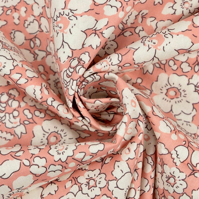 Floral Cotton Poplin, Multiple colorways,  1/4 yard