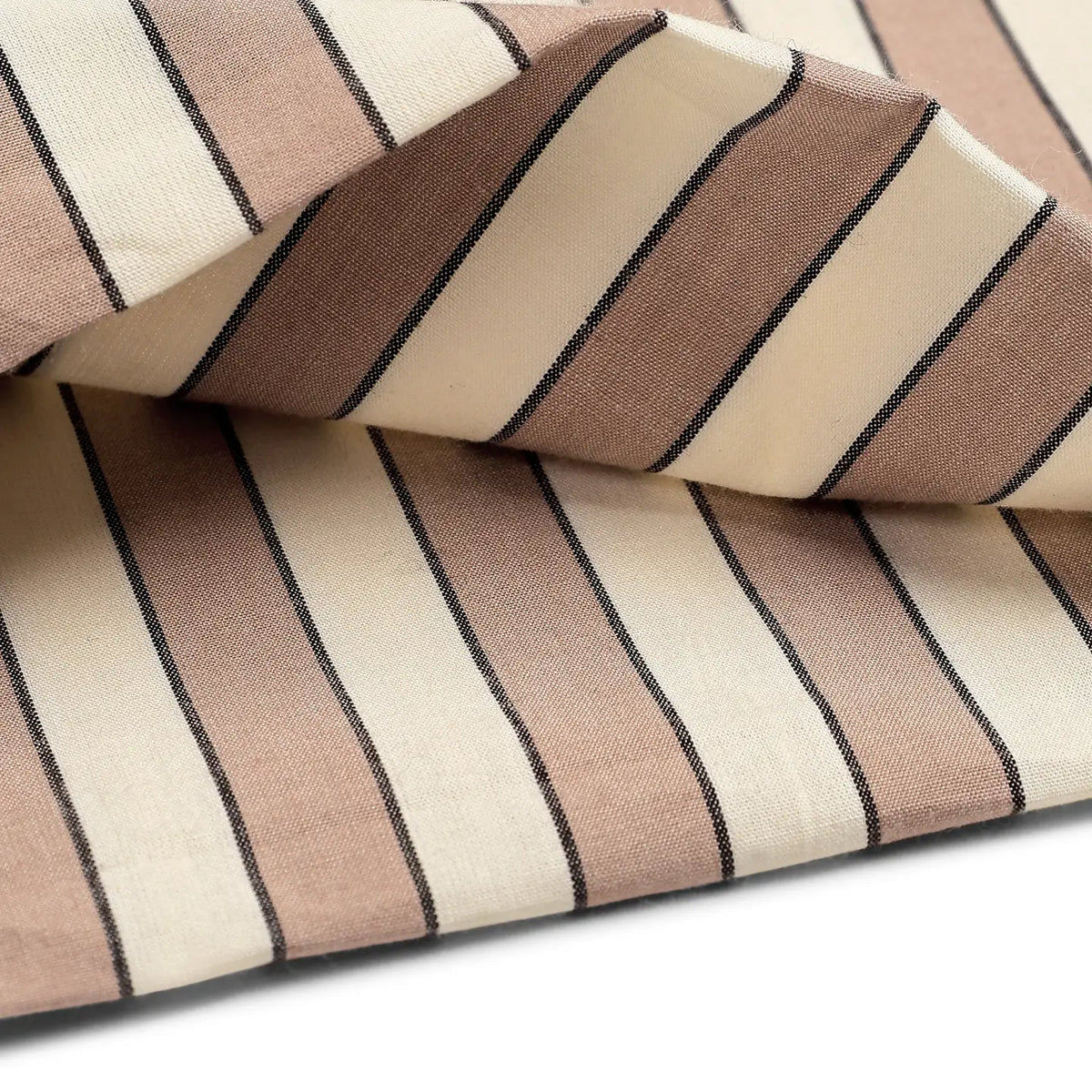 Atelier Brunette, Cappuccino  Stripes,  1/4 yard