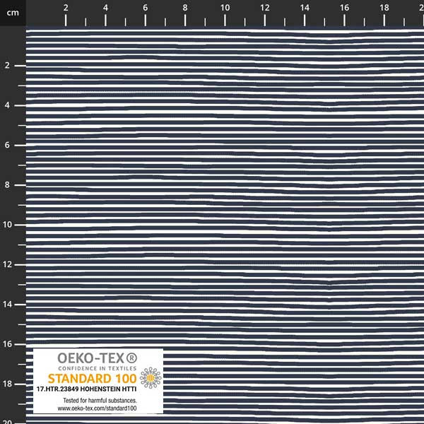 Stof Avalana Jersey, Hand Drawn Stripe,  multiple colorways, 1/4 yard