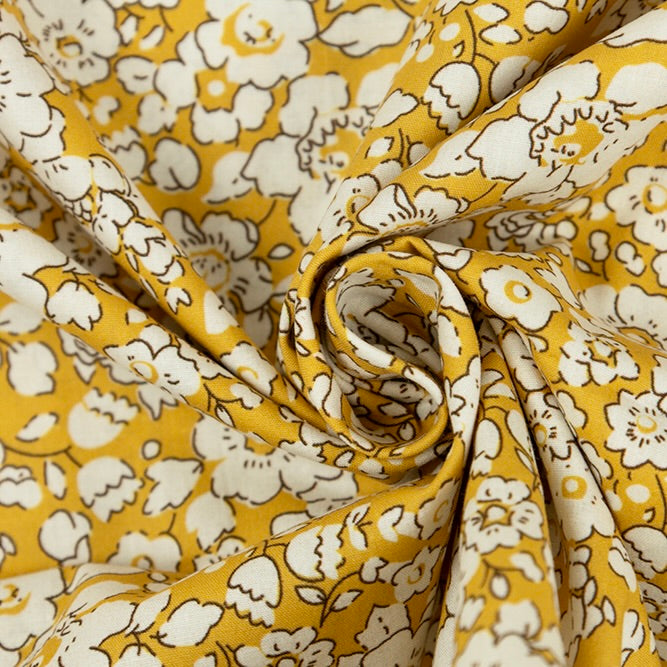 Floral Cotton Poplin, Multiple colorways,  1/4 yard