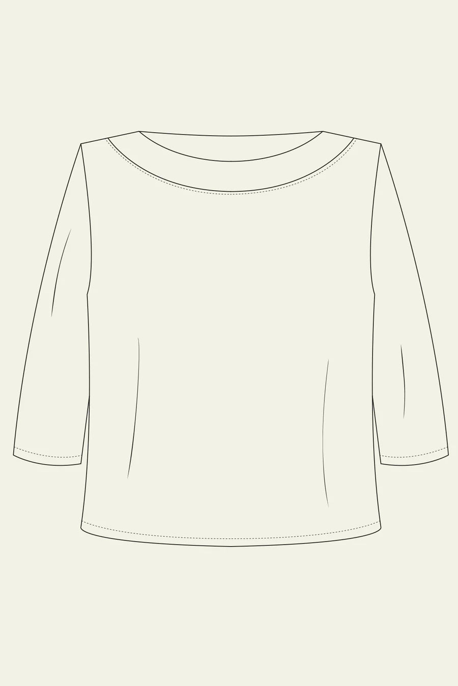 The Modern Sewing Co., Boatneck Top PDF Pattern