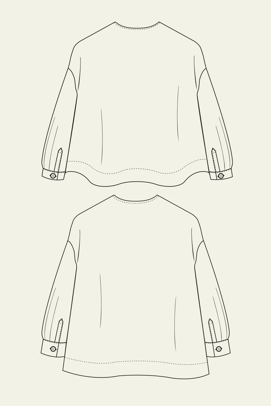 The Modern Sewing Co., French Smock PDF Pattern