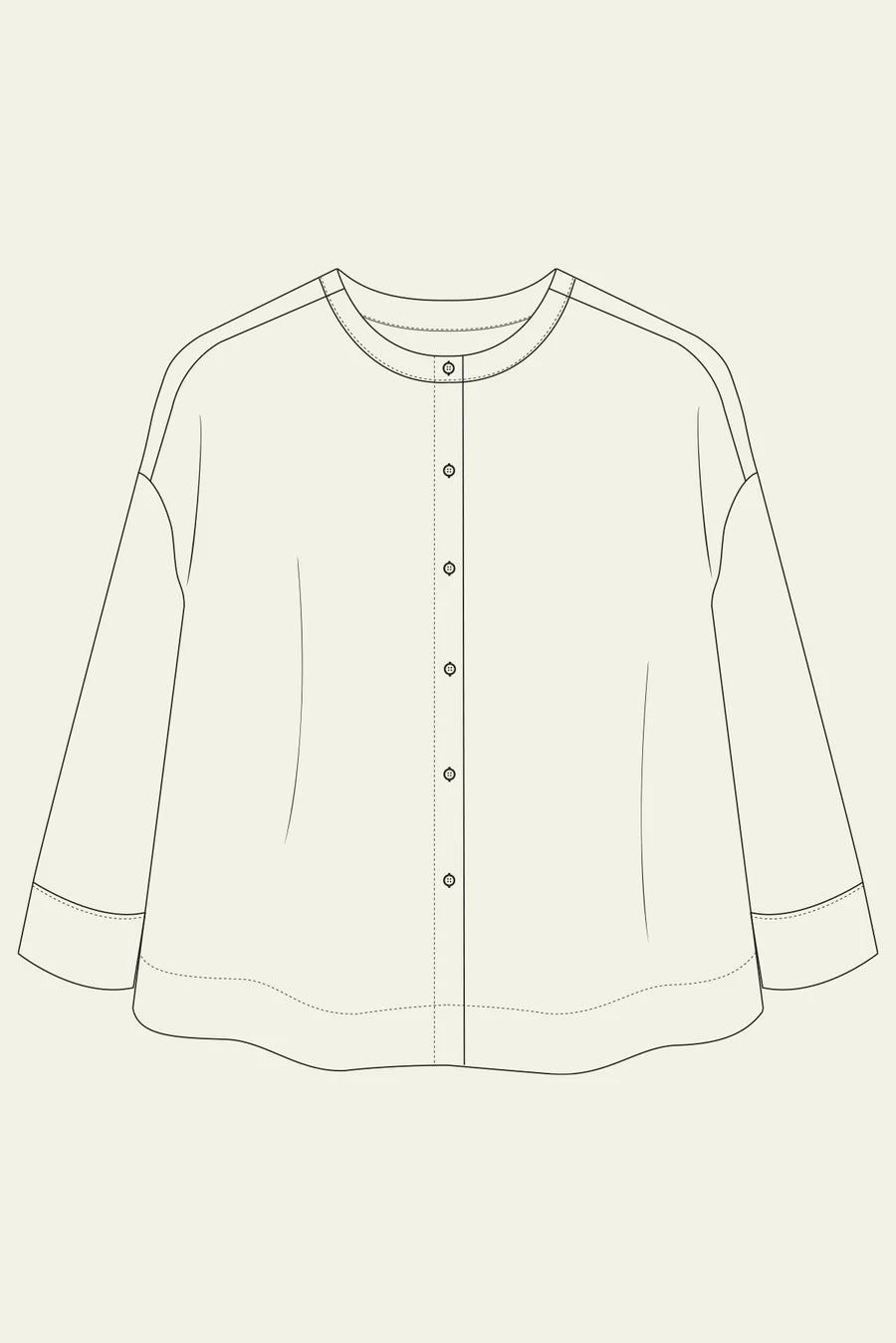 The Modern Sewing Co., Leila Shirt PDF Pattern