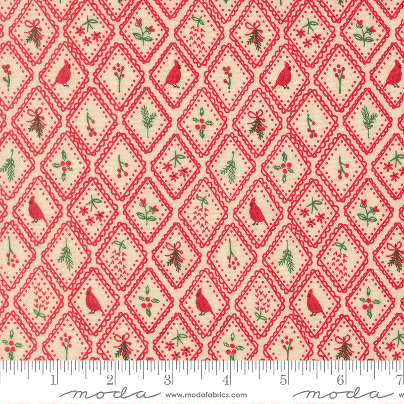 Stacey Iest Hsu, Holiday Cheer, Poinsettia,  1/4 yard