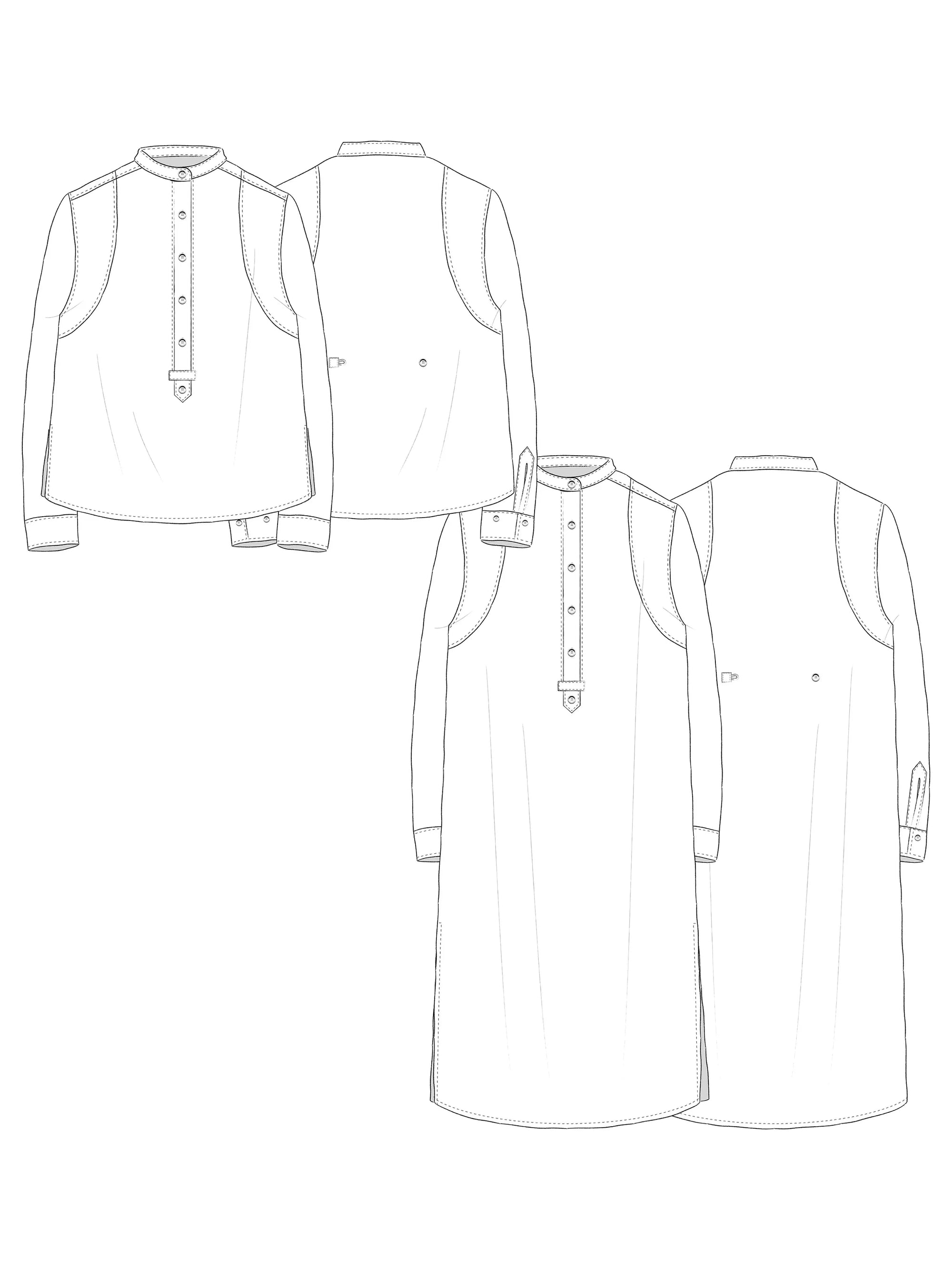 Daughter Judy, Bonnet Shirt PDF Pattern