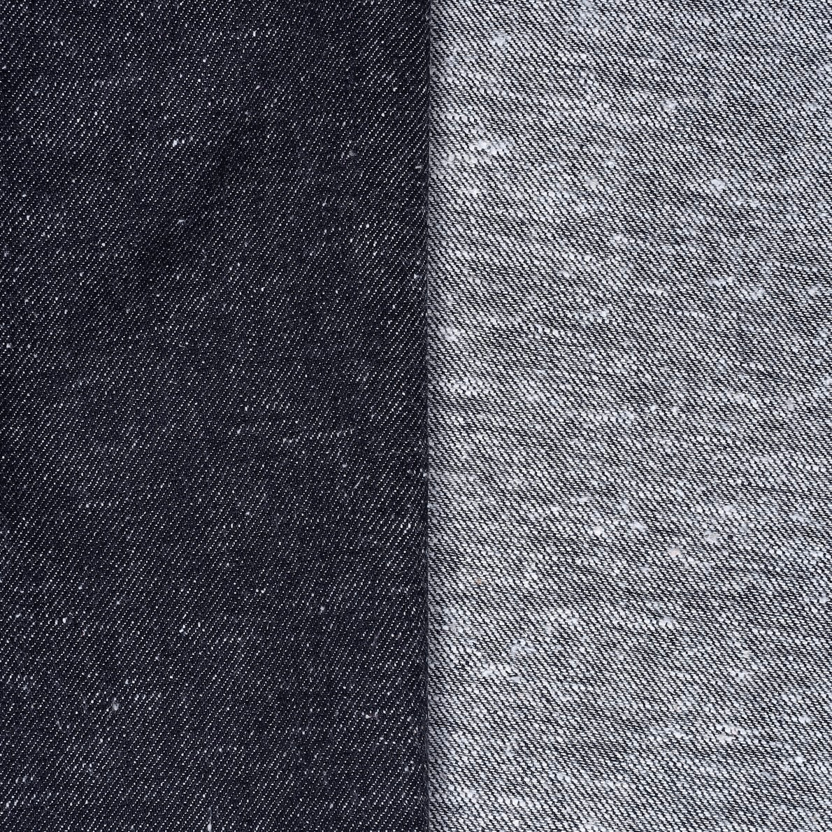 Atelier Brunette,  Cotton Linen Denim, Vintage Blue 1/4 yard