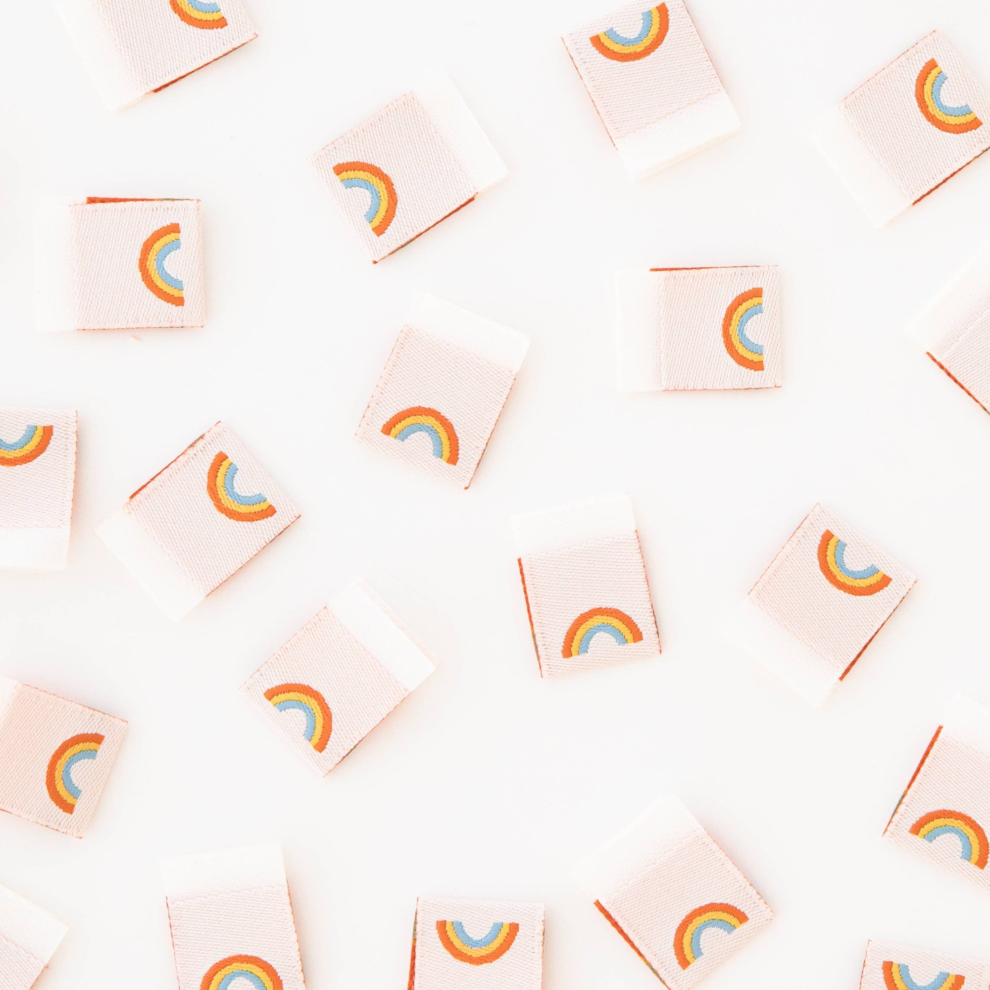 Mini Rainbow Woven Sewing and Quilting Labels - Lakes Makerie