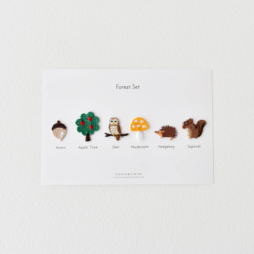 CHECK&amp;STRIPE Forest  Appliqué Set