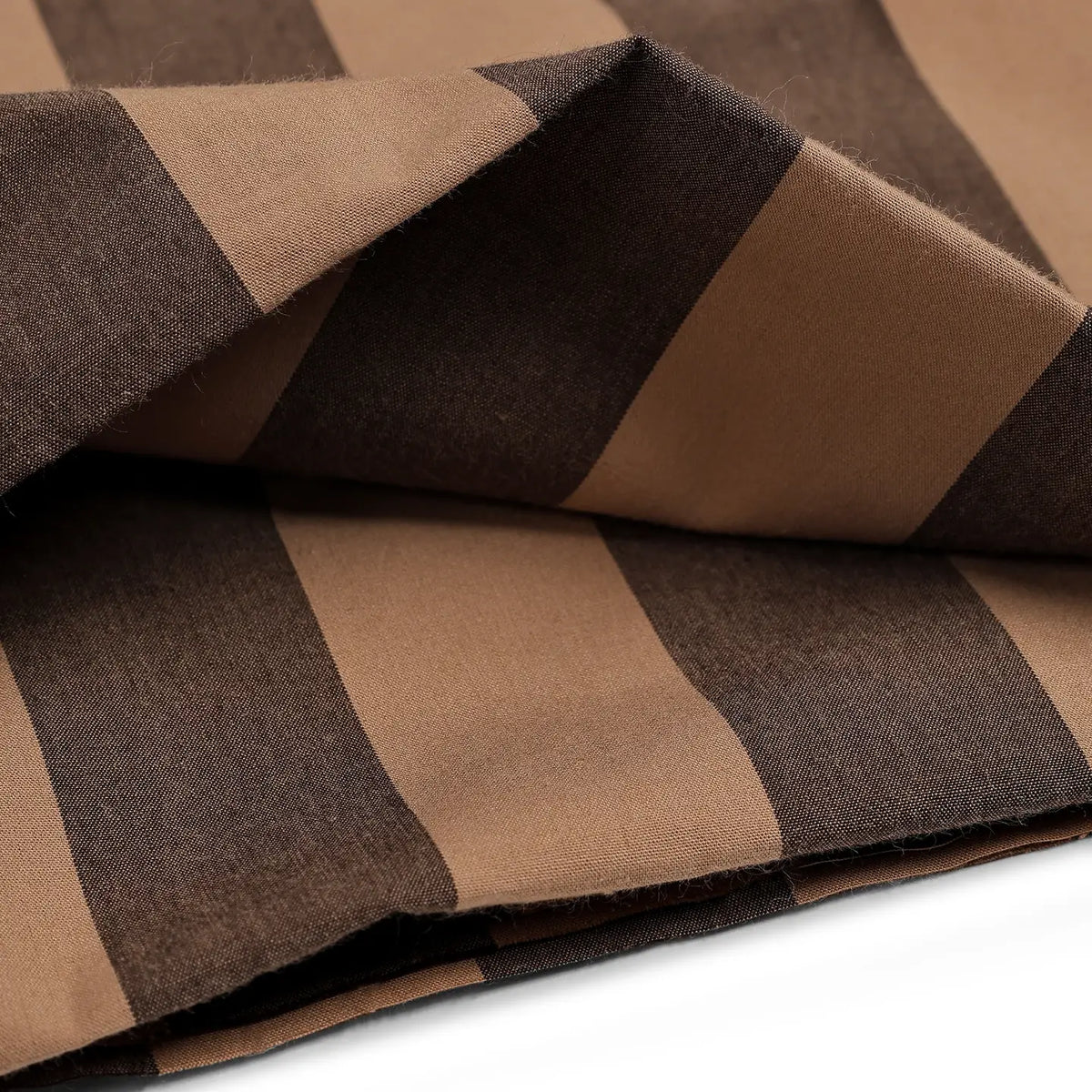 Atelier Brunette, Oat Chocolate Stripe Shirting,  1/4 yard
