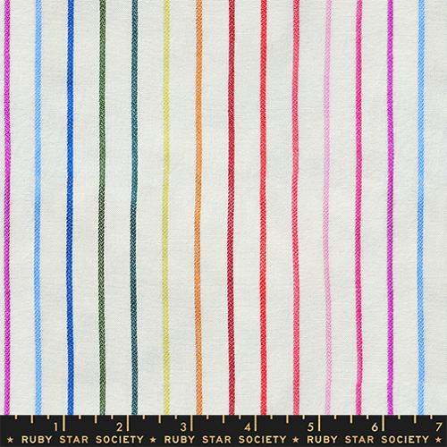 Ruby Star, Warp Weft Mystic Fable, Natural Stripe 1/4 yard