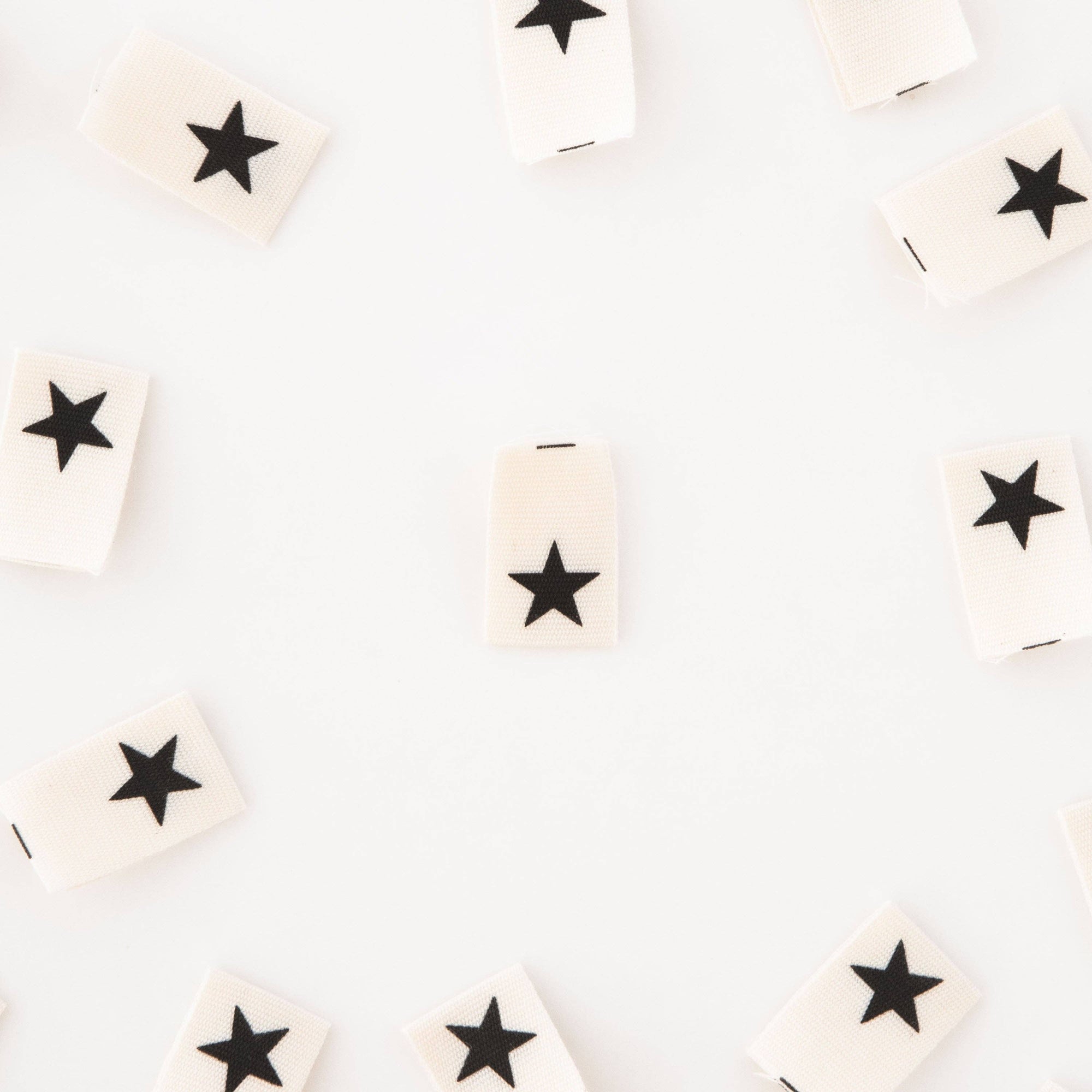 Black Star Organic Cotton Labels - Lakes Makerie
