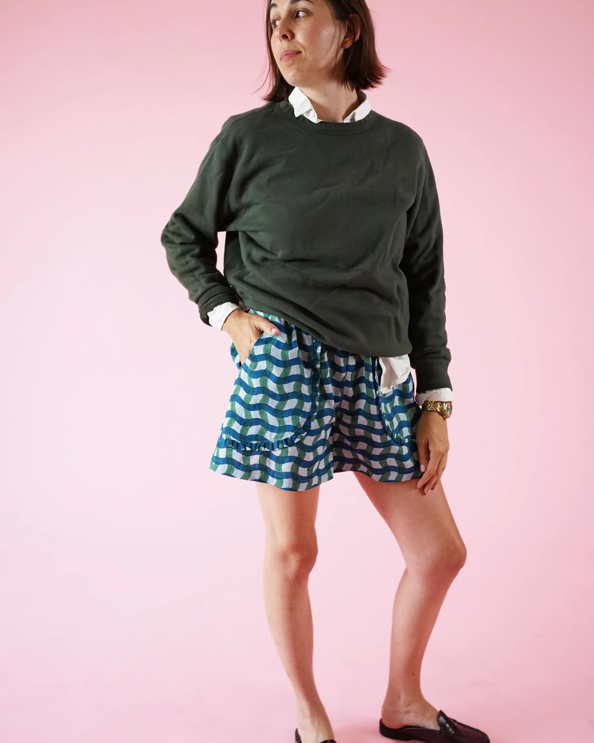 Matchy Matchy Sewing Club, Apron Pocket Pants, Digital PDF Pattern