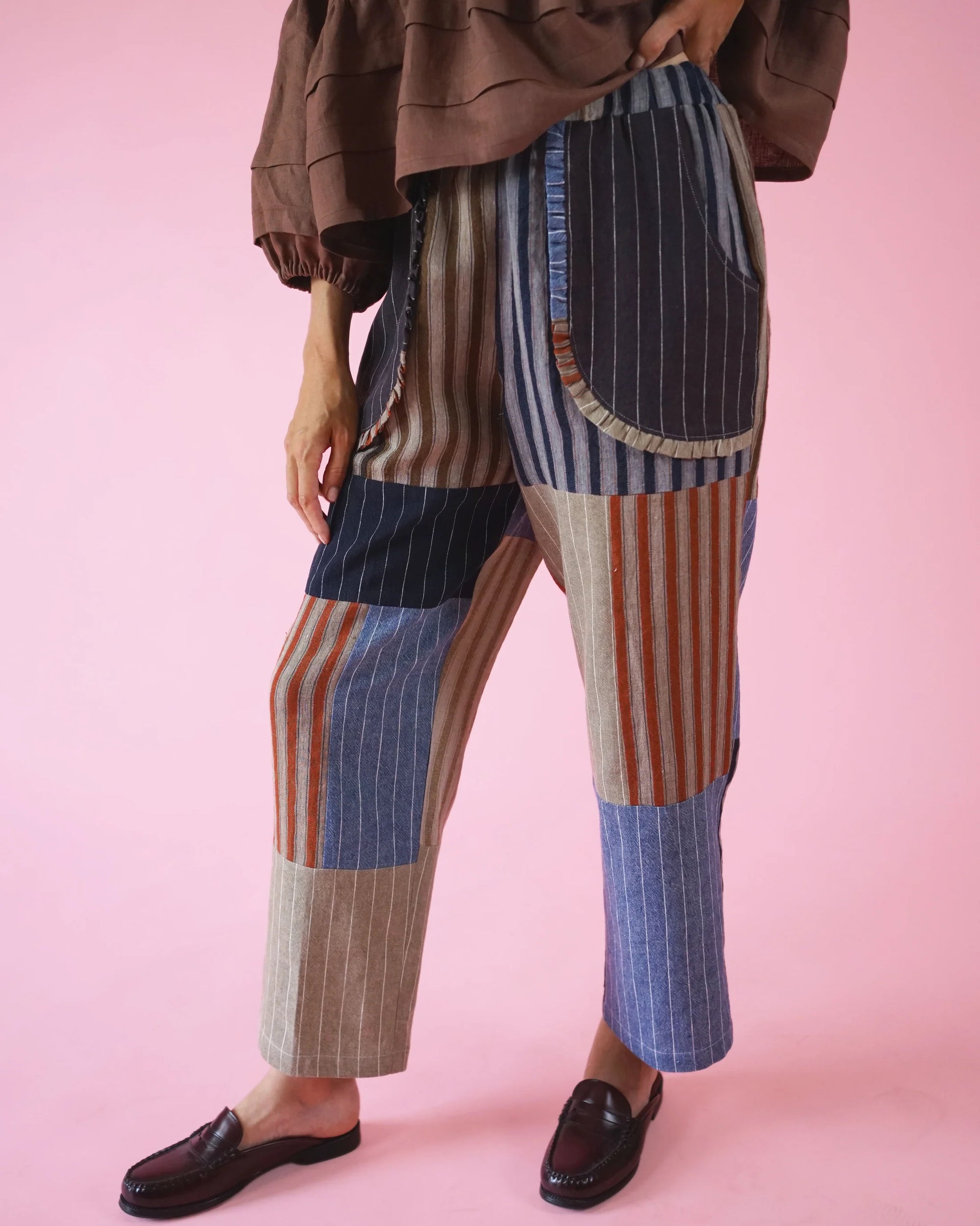 Matchy Matchy Sewing Club, Apron Pocket Pants, Digital PDF Pattern